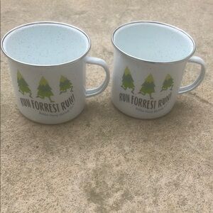 Run Forest Run Bubba Gump Shrimp Co. Set of Two Tin Coffee Moscow Mule Cups